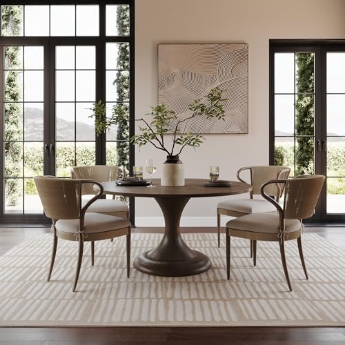 nuLOOM Kailani Cream Geometric Washable Area Rug by nuLOOM