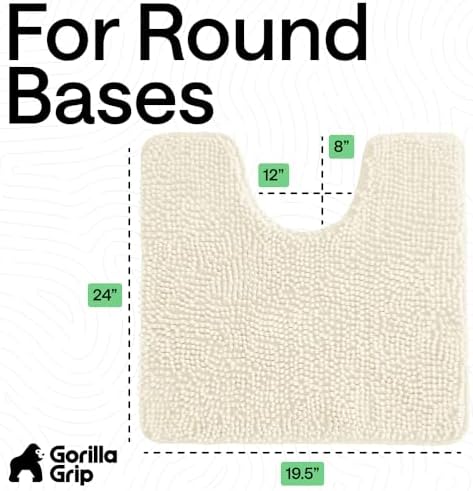 GORILLA GRIP Chenille Bath Rug Mat - Image 2