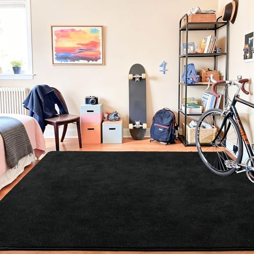 Chicrug Black 7x10 Minimalist Washable Area Rugs - Image 6