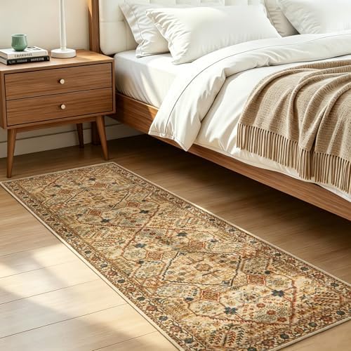 Joydeco Washable 2x5 Hallway Runner Rug Vintage by JOYDECO