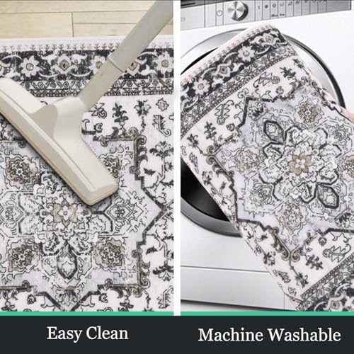 HEBE Boho Kitchen Rugs Set of 3, Non Slip Washable Kitchen Mats - Image 5