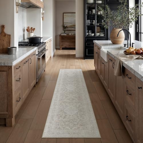 HUGEAR Grey Beige 2x8 Runner Rugs - Image 2