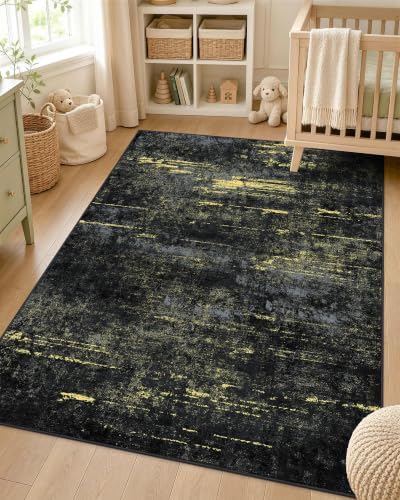 OLANLY 3x4 Washable Accent Rug, Soft Non Slip Carpet by OLANLY