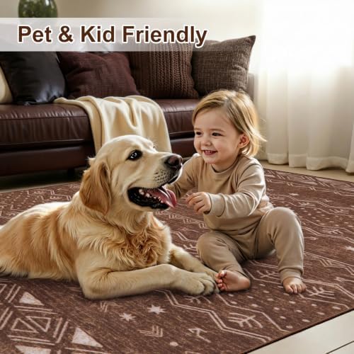 SERISSA 2x12 Washable Non-Slip Boho Runner Rug - Image 6