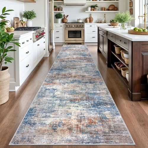 IOHOUZE Abstract Runner Rug 3x16 Ft Extra Long Washable Runners - Image 2