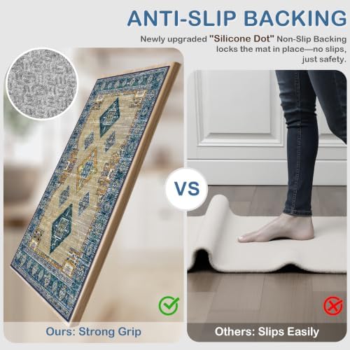 Kitchen Rugs Sets of 3 Non Slip Washable Kitchen Mats - Image 3