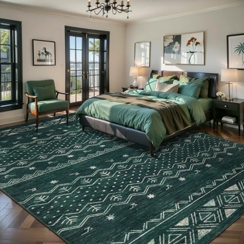 SERISSA 9x12 Washable Non-Slip Boho Area Rug - Image 2