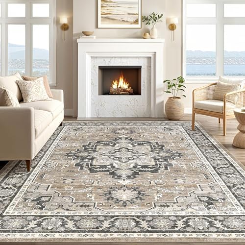 cotiled 9x12 Area Rug for Living Room, Traditional - Image 4