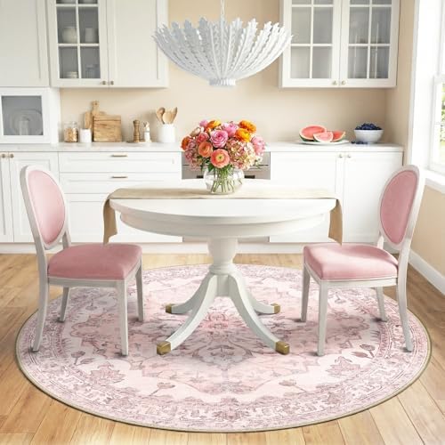 RELEANY Washable Area Rug, Round 6ft - Image 2