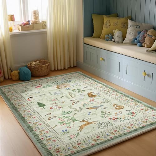 Washable Small Throw Rugs for Entryway: Door Mat Indoor Entrance 4x6 Area Rug - Image 6