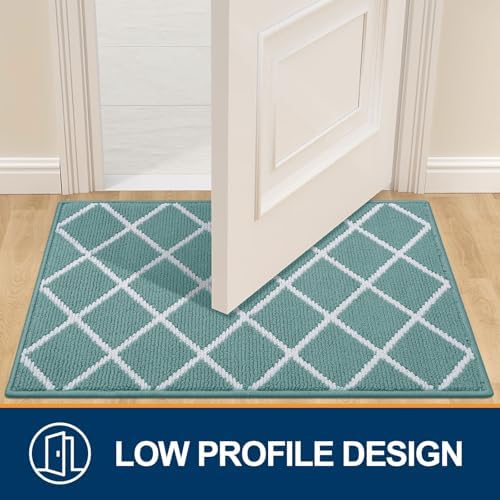 Finchitty Indoor Door Mat, Dirt Resistant Doormat, Sage Green - Image 4