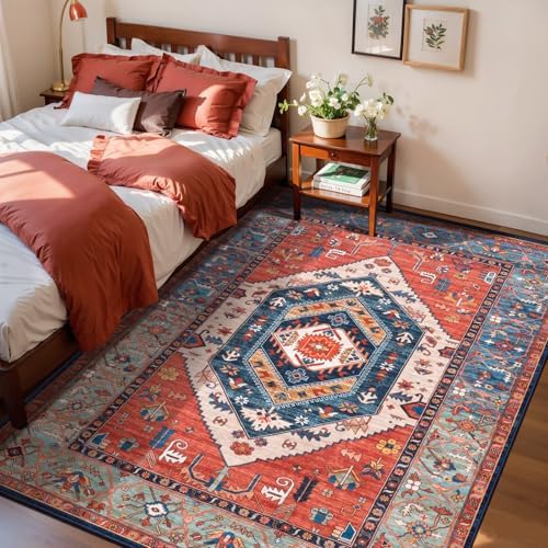 SERISSA 3x5 Washable Non Slip Boho Area Rug by SERISSAHomeDecorCollection