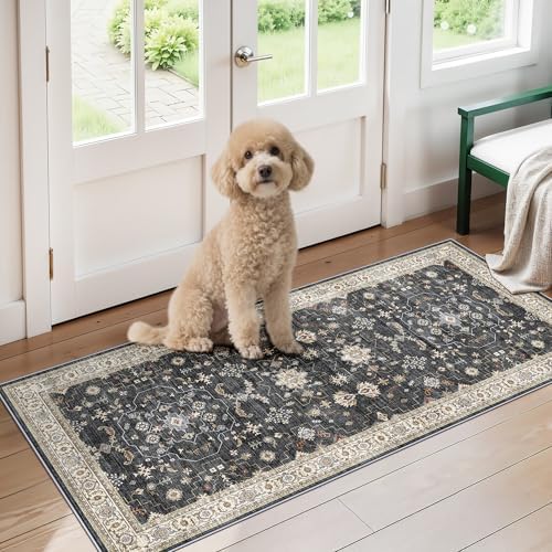 RUUGME 2x4 Entryway Runner Rugs: Non-Slip Washable Small Runners by RUUGME