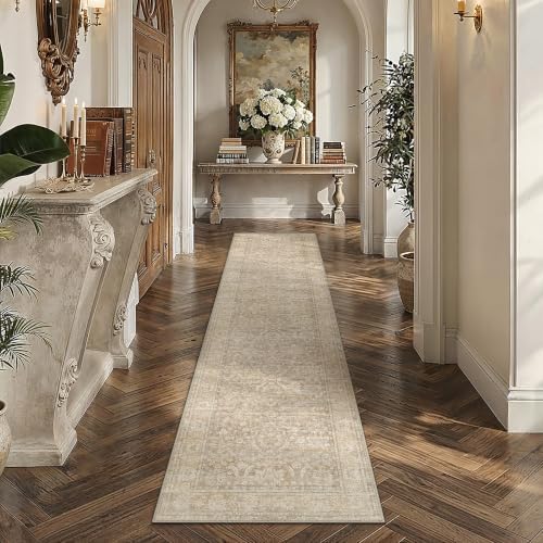 PureCozy 2x8 Beige Neutral Runner Rug by PureCozy