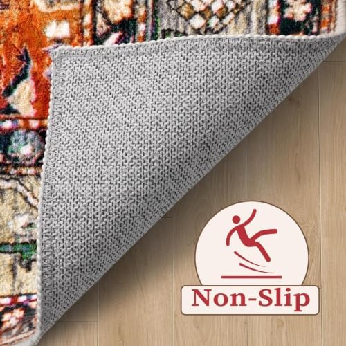SERISSA 7x9 Washable Non Slip Boho Area Rug - Image 4