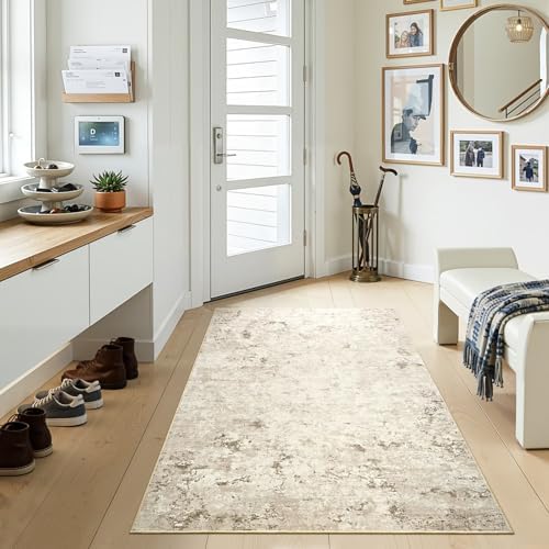 Toneed 3x5 Washable Non Slip Abstract Area Rugs - Image 2