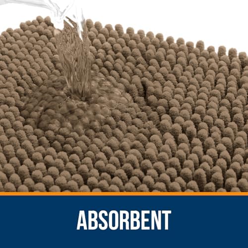 OLANLY Bathroom Runner Rugs 70x24, Extra Soft Absorbent Chenille Bath Rugs - Image 4