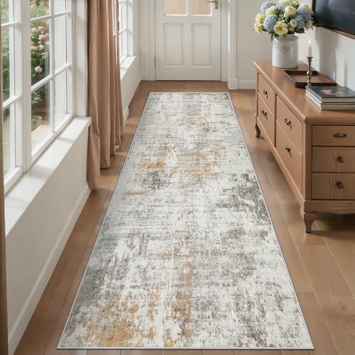Tangsoo Abstract 2.6x10 Washable Runner Rug by Tangsoo