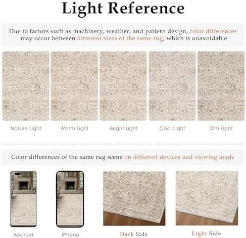 PureCozy 2x6 Beige Neutral Runner Rug - Image 7