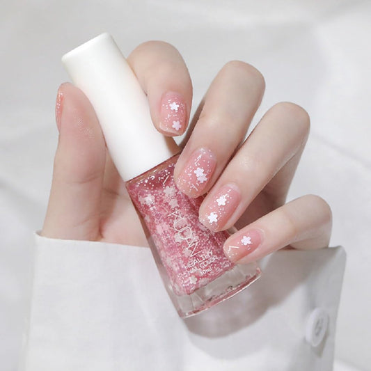 Nail Polish set - Nail Lacquer Quick Dry, Full Size, Vibrant, Colorful, Trendy, Glitter, Glossy, Metallic, Matte Nail Art Nail Shades (N35 Cherry Blossom Fairy, 52g)