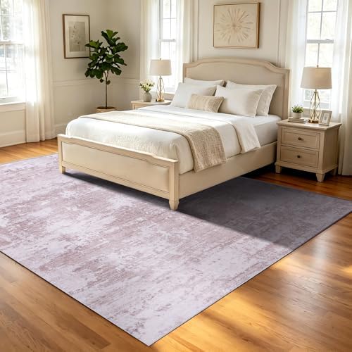 8x10 Area Rugs Living Room Rug Abstract Washable Rug Non-Slip Soft Low Pile - Image 4