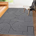 ROYHOME Modern Washable Rug 4x6 Area Rugs by ROYHOME