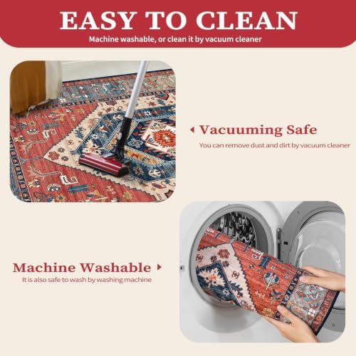 SERISSA 2x3 Washable Non Slip Boho Small Area Rug - Image 4