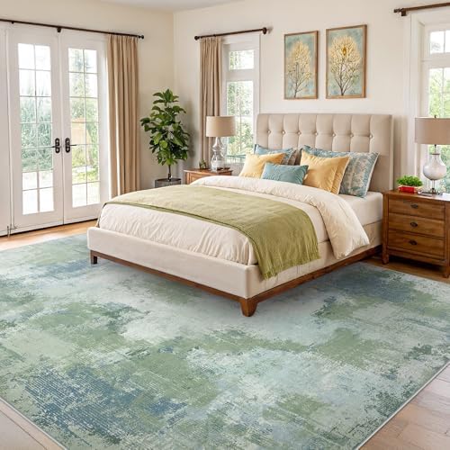 Amada Washable 8'x10' Abstract Area Rug - Image 2