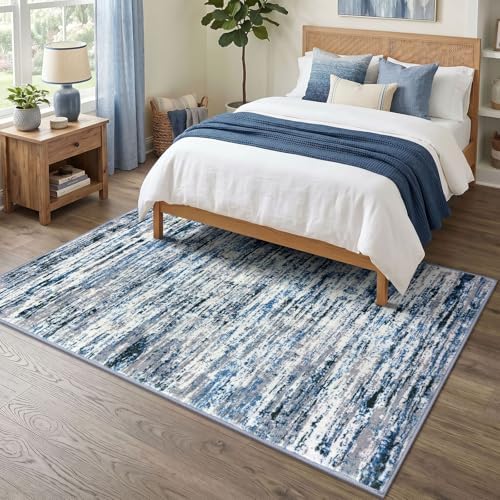 Lansny Modern Abstract 5x7 Area Rugs - Image 3