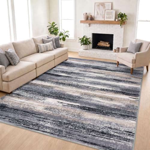 Lansny Modern Abstract 8x10 Area Rugs by lansny