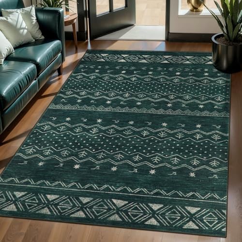 SERISSA 3x5 Washable Non-Slip Boho Area Rug - Image 2