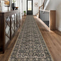 KUTA Extra Long Runner Rug for Hallway 2.6x20ft Vintage Washable Brown by KUTA