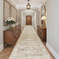 Soalmost Washable 3x20 Hallway Runner Rug Non-Slip Kitchen Entry Rugs Brown by Soalmost