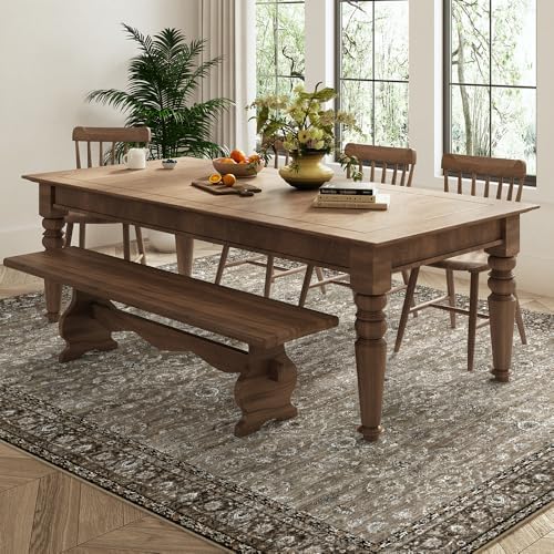5x7 Grey Brown Washable Area Rug - Image 4