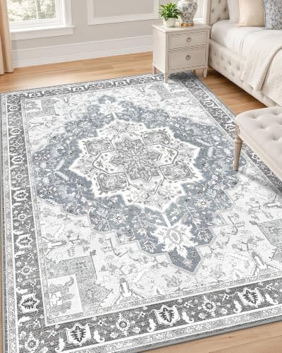 OLANLY 4x6 Washable Area Rugs, Soft Non Slip Carpet by OLANLY