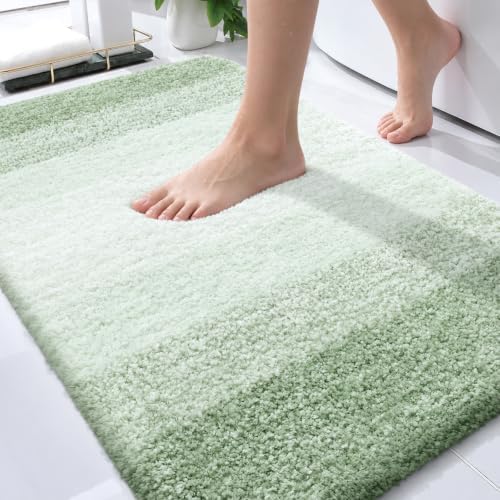 OLANLY Bathroom Rugs Mat 30x20, Extra Soft Absorbent Microfiber Bath Rugs by OLANLY