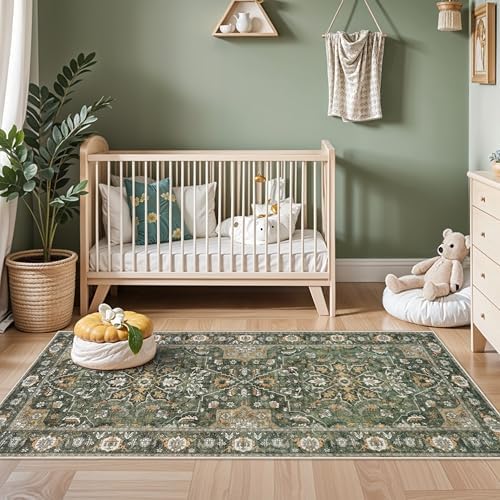 Washable 3x8 Hallway Runner Rug - Image 3