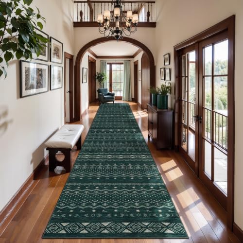 SERISSA 2x14 Washable Non-Slip Boho Runner Rug by SERISSAHomeDecorCollection