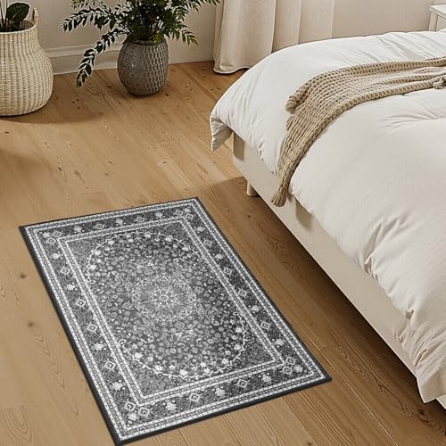 Lessymo 2 x 3 Entryway Rug, Machine Washable Boho Indoor Mat - Image 4
