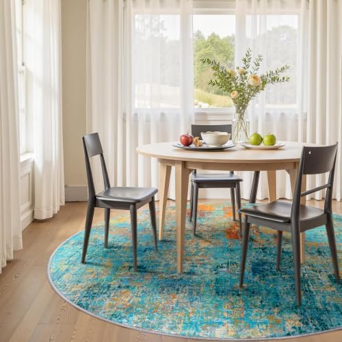 RELEANY Washable Round 8ft Area Rug - Image 2