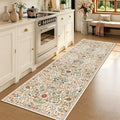 2’6″x 8’Floral Runner Rug for Kitchen Washable Hallway Runner by NakedCloud