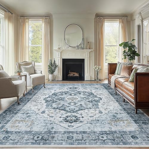 Amada Large 8x10 Washable Area Rug by AMADAHOMEFURNISHING