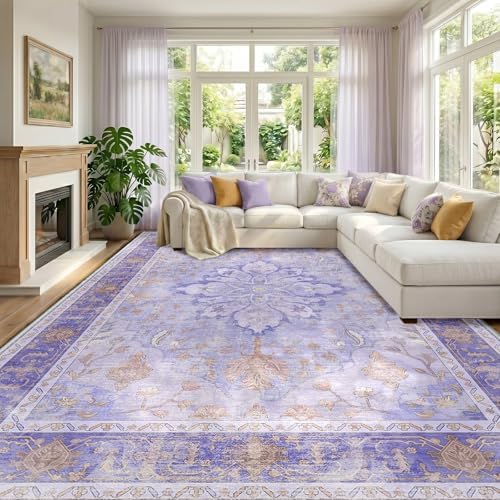 RELEANY Washable Area Rug, Large 10'x12' by RELEANY