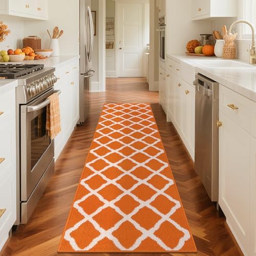 SHACOS Fall Runner Rug 2x8 ft Non Slip Washable Hallway Kitchen Rug Runner - Image 7