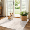 Washable 3x4 Kitchen Area Rugs: Abstract Stain-Resistant Sink Rug Non-Slip by HYHAOYUNLAI