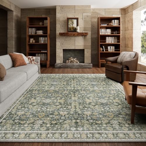 Machine Washable Rugs for Living Room: 8x10 Area Rugs for Bedroom by NoiFamo