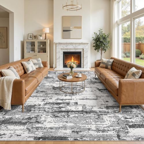 10x11 Area Rugs Abstract Washable Living Room Rug by JessibouAreaRug