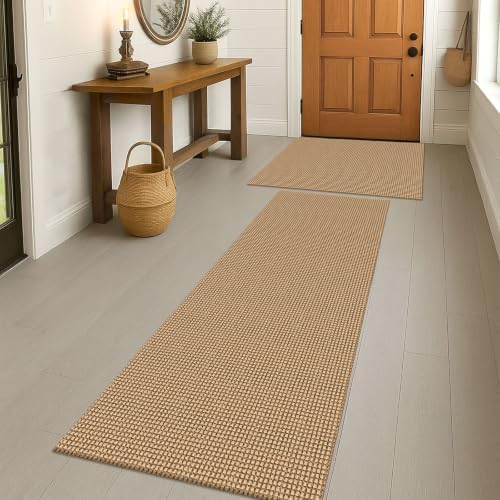 EARTHALL Area Rug Runner Sets 2x3 and 2x6 Ft Washable Kitchen Mats by EARTHALL