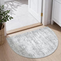 2x3 Half Circle Rug, Small Washable Entryway Rug by Restydon