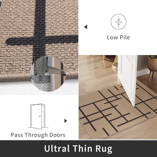 Tangsoo Easy Jute 2x6 Washable Non-Slip Runner Rug - Image 5